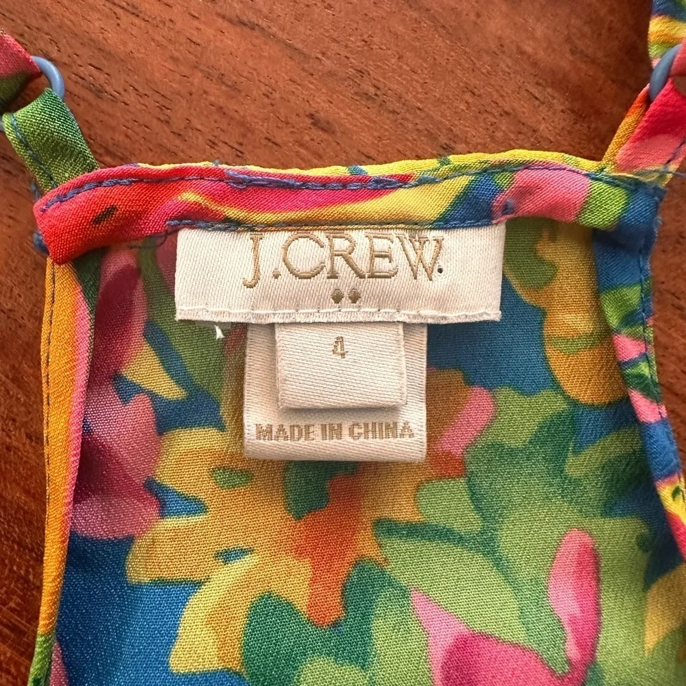 J. Crew Multicolor Floral Top